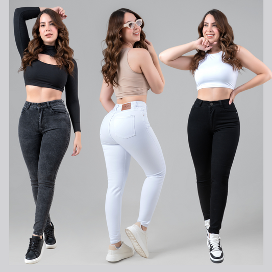PACK COLOR (3 JEANS)